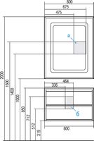 Тумба под раковину Aquaton Римини 80 1A226701RN010 подвесная Белый глянец — фото 4, Тумбы под раковину