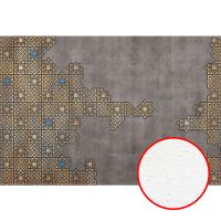 Фреска Ortograf Splendo 31733 Фактура бархат FX Флизелин (4*2,7) Серый/Золото, Орнамент/Штукатурка — фото 1, Фрески