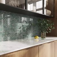 Товар: Керамический бордюр Kerama Marazzi Эвора зеленый глянцевый обрезной SPA054R 2,5х30 см - фото 3 Керамический бордюр Kerama Marazzi Эвора зеленый глянцевый обрезной SPA054R 2,5х30 см — фото 3, Керамическая плитка