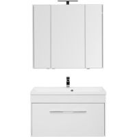 Комплект мебели для ванной Aquanet Августа 100 287677 подвесной Белый — фото 1, Комплекты мебели для ванной