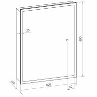Зеркальный шкаф Континент Reflex LED 60 МВК025 с подсветкой Белый — фото 12, Зеркальные шкафы в ванную
