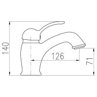 Смеситель для раковины Rav Slezak Labe L027.5KZ Золото — фото 2, Смесители для раковины