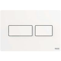 Клавиша смыва Tece Solid 9240433 для унитаза Белая матовая — фото 1, Комплектующие для душевого оборудования