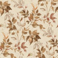 Обои детские Alessandro Allori Dolce Vita 2402-5 Винил на флизелине (1.06*10,05) Бежевый/Коричневый, Листья — фото 1, Обои для стен