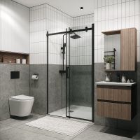 Товар: Душевая дверь Grossman Classic 100 100.K33.04.100.21.00 профиль Черный матовый стекло прозрачное - фото 3 Душевая дверь Grossman Classic 100 100.K33.04.100.21.00 профиль Черный матовый стекло прозрачное — фото 3, Душевые двери в нишу