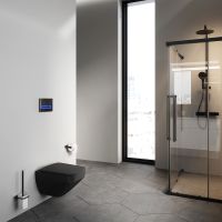 Унитаз AM.PM Inspire V2.0 C50A1700MBSC подвесной Черный матовый с сиденьем микролифт — фото 8, Подвесные унитазы