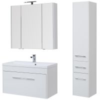 Тумба под раковину Aquanet Августа 100 подвесная Белая арт-210019 — фото 7, Тумбы под раковину