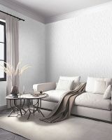 Обои Solo Anemone 168547-11 Винил на флизелине (1,06*10,05) Белый/Серый, Штукатурка — фото 3, Обои для стен