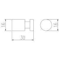 Товар: Крючок Rav Slezak Colorado COA0103/30ZRK Розовый золотистый крацованный - фото 2 Крючок Rav Slezak Colorado COA0103/30ZRK Розовый золотистый крацованный — фото 2, Крючки для полотенец