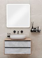 Зеркало Runo Руан 80 00-00001289 с подсветкой с сенсорным выключателем — фото 2, Зеркала в ванную комнату