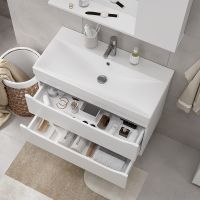 Товар: Тумба под раковину Volna Lake 80.2Y tpLAKE80.2Y-01 подвесная Белая - фото 5 Тумба под раковину Volna Lake 80.2Y tpLAKE80.2Y-01 подвесная Белая — фото 5, Тумбы под раковину