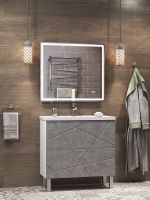 Зеркало Vigo Geometry Comfort 80 z.GEO.80.Comfort с подсветкой с сенсорным выключателем — фото 3, Зеркала в ванную комнату