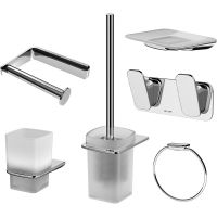 Набор аксессуаров для ванной AM.PM Inspire V2.0 AK50D0906W Хром — фото 1, Наборы аксессуаров для ванной комнаты