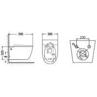 Унитаз Abber Bequem подвесной с сиденьем Микролифт арт-AC1107P — фото 10, Подвесные унитазы