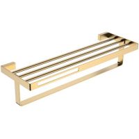 Полка для полотенец Boheme Q 10947-MG Золото матовое — фото 1, Полки для полотенец