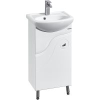 Тумба под раковину Aquaton Колибри 41 L 1A065201KO01L Белая — фото 1, Тумбы под раковину