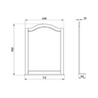 Товар: Зеркало ASB-Woodline Модерн 85 11232 Рошфор с Белой патиной - фото 4 Зеркало ASB-Woodline Модерн 85 11232 Рошфор с Белой патиной — фото 4, Мебель для ванной