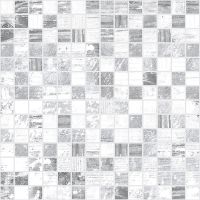 Керамическая мозаика Laparet Extra серый+белый 30х30 см — фото 1, Керамическая плитка