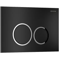 Клавиша смыва Grossman Galaxy 700.K31.01.210.210 Черная матовая — фото 2, Комплектующие для душевого оборудования