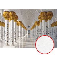 Фреска Ortograf Восток 3496 Фактура бархат FX Флизелин (4*2,7) Белый/Золото, Архитектура — фото 1, Фрески