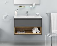 Товар: Тумба под раковину Excellent Tuto 60 MLEX.0101.600.GRBL подвесная Серый Дуб - фото 2 Тумба под раковину Excellent Tuto 60 MLEX.0101.600.GRBL подвесная Серый Дуб — фото 2, Мебель для ванной
