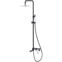 Душевая система Boheme Q 148-BCR.2 Черная Хром — фото 1, Душевое оборудование. Душевая программа