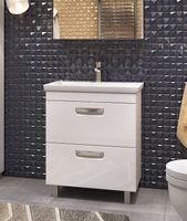 Тумба под раковину Vigo Plaza 60 tn.PLA.FOS.60.2Y Белая — фото 3, Мебель для ванной