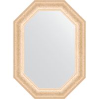 Зеркало Evoform Octagon 55x75 BY 7141 в багетной раме - Старый гипс 82 мм — фото 1, Мебель для ванной