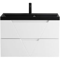 Тумба под раковину BelBagno Vittoria 100 VITTORIA-1000-2C-SO-BO-P подвесная Bianco Opaco — фото 1, Тумбы под раковину