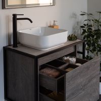 Тумба под раковину Aquanet Nova Lite Loft 75L 261654 подвесная Дуб рошелье — фото 3, Тумбы под раковину