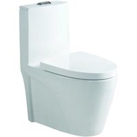 Унитаз моноблок SantiLine SL-5012 с сиденьем Микролифт — фото 1, Напольные унитазы