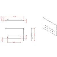 Клавиша смыва Allen Brau Project Color 9.2PR01.BD Бордо — фото 4, Кнопки смыва