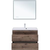 Тумба под раковину Aquanet Нота New 90 334193 подвесная Дуб веллингтон табак — фото 8, Тумбы под раковину