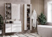 Товар: Подвесной шкаф Aquaton Мишель 43 1A244203MIX40 Дуб эндгрейн Белый - фото 5 Подвесной шкаф Aquaton Мишель 43 1A244203MIX40 Дуб эндгрейн Белый — фото 5, Мебель для ванной