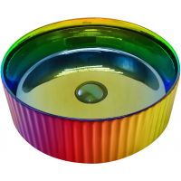 Товар: Раковина-чаша Abber Bequem 36 AC2114Regen Хамелеон - фото 2 Раковина-чаша Abber Bequem 36 AC2114Regen Хамелеон — фото 2, Раковины накладные