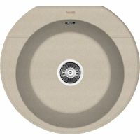 Кухонная мойка Florentina Эльба-555 20.145.C0555.107 Песочная — фото 1, Кухонные мойки