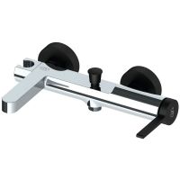 Смеситель для ванны GPD Gildo MBB165-K-S Хром Черный — фото 1, Смесители