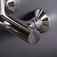 Душевая система AM.PM Like F0780564 с термостатом Хром — фото 11, Душевые стойки