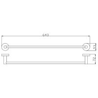Полотенцедержатель Rav Slezak Colorado COA0701/60 Хром — фото 2, Полотенцедержатели