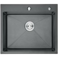 Кухонная мойка Aflorn Premium 60 AF96050F Графит — фото 1, Кухонные мойки