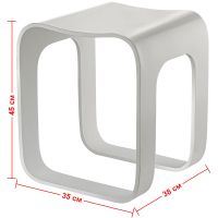 Стульчик для ванной Geralis T-W-R Белый — фото 3, Сиденья