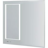 Зеркало Aquaton Сакура 120 1A220002SKW80 с подсветкой с сенсорным выключателем с антизапотеванием и часами — фото 1, Зеркала в ванную комнату