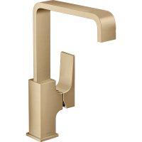 Смеситель для раковины Hansgrohe Metropol 230 32511140 Шлифованная бронза — фото 1, Смесители для раковины