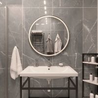 Зеркало DIWO Ростов 80 ЗЛП116 с подсветкой с сенсорным выключателем — фото 4, Мебель для ванной