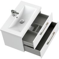 Товар: Тумба под раковину Cersanit Lara 80 64137 подвесная Белая - фото 6 Тумба под раковину Cersanit Lara 80 64137 подвесная Белая — фото 6, Мебель для ванной