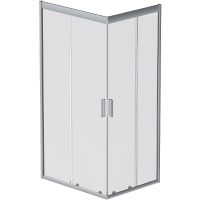 Душевой уголок AM.PM Gem 100х80 W90G-404-100280-MT профиль Хром матовый стекло прозрачное — фото 1, Квадратные душевые уголки