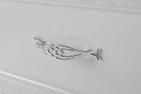 Комплект мебели для ванной ASB-Woodline Модерн 85 Белый с патиной Серебро — фото 7, Мебель для ванной