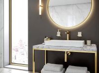 Товар: Смеситель для раковины Hansgrohe Talis E Полированное золото арт-71716990 - фото 3 Смеситель для раковины Hansgrohe Talis E Полированное золото арт-71716990 — фото 3, Смесители для раковины