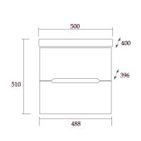 Тумба под раковину Onika Айленд 50.13 105021 подвесная Белая — фото 9, Мебель для ванной