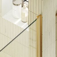 Товар: Душевая дверь Maybah Glass MGD-814-3 900x1980 на монопетле Золото стекло сатиновое - фото 5 Душевая дверь Maybah Glass MGD-814-3 900x1980 на монопетле Золото стекло сатиновое — фото 5, Душевые двери в нишу